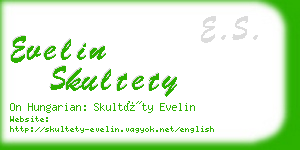 evelin skultety business card